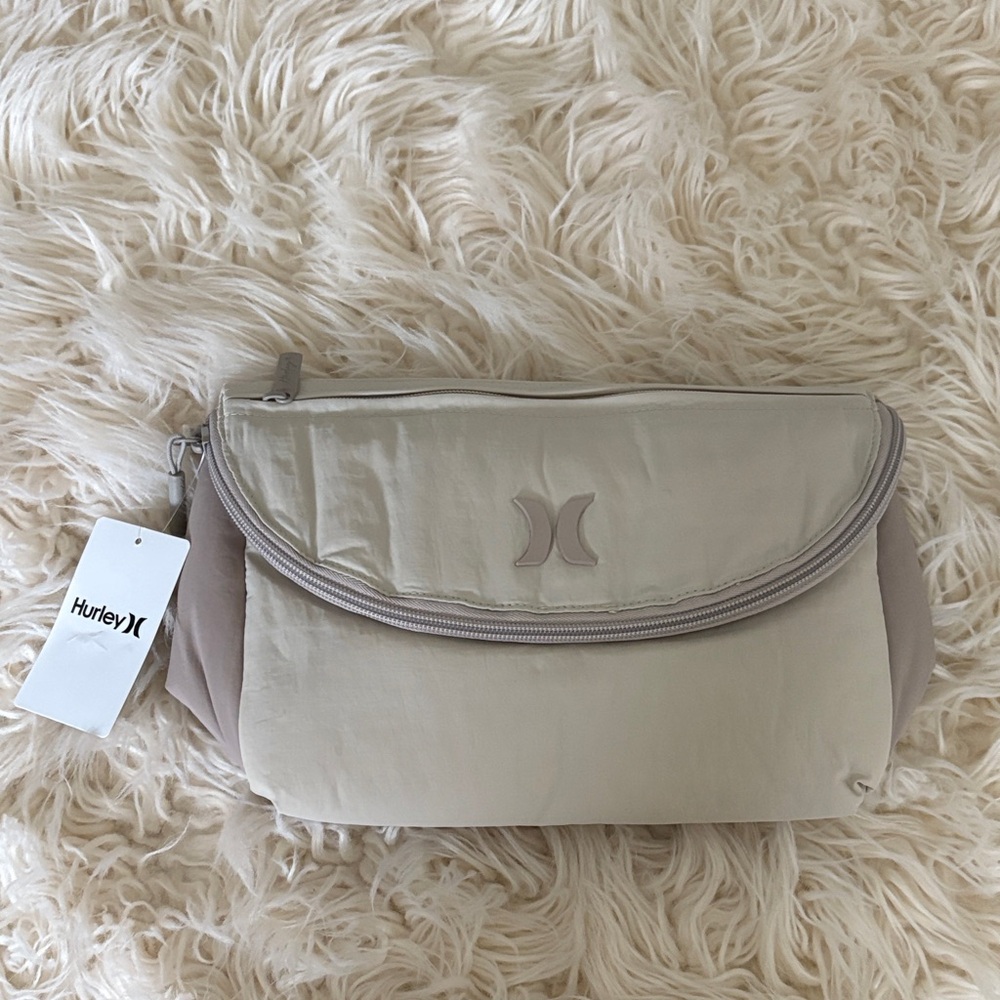 Hurley Tan and Cream Shoulder Bag